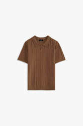 Johnny Collar Textured Polo